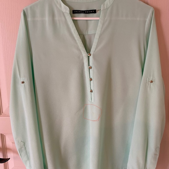 Long sleeve Tiffany’s green/teal blouse - Picture 5 of 5